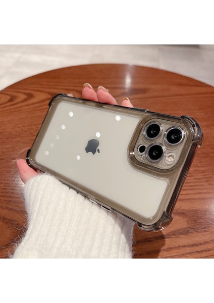 Iphone 13 Pro Max Telefon Kılıfı Şok Geçirmez Cep Telefonu Kapak 6.7 Inç Dört Köşeler Koruma Telefon Vaka-Grey (Yurt Dışından)