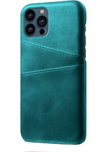 Iphone 13 Pro Telefon Kılıfı Için Deri Kaplamalı Pc 6.1 Inç Çift Kart Yuvaları Ultra Ince Koruyucu Kabuk Yeşil (Yurt Dışından) fiyatları