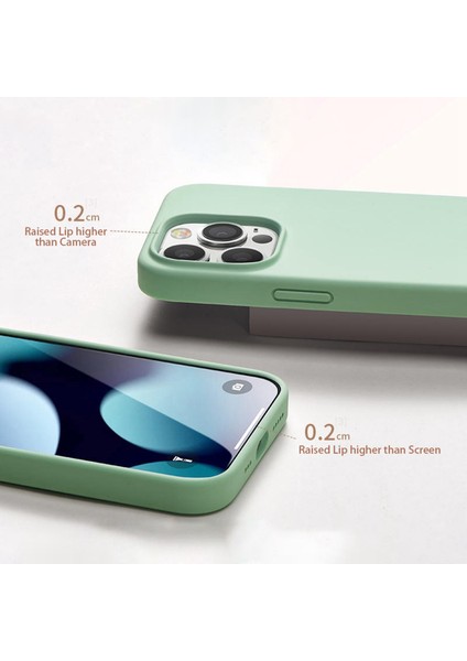 Iphone 13 Pro 6.1 Inç Yumuşak Silikon Kılıf Ultra Ince Slim Pürüzsüz Dokunuş Anti Drop Anti-Drop Telefon Kapak Yeşilleri (Yurt Dışından) fiyatları