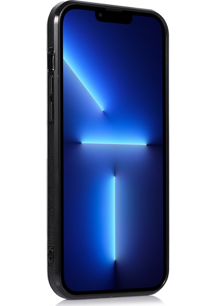 Iphone 13 Pro 6.1 Inç Logo Için Koruyucu Kılıf Telefon Kılıfı Yumuşak Tpu+Pu Telefon Ince Kapak Black (Yurt Dışından) modelleri