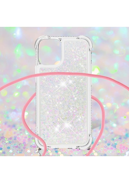 Iphone 13 Pro Telefon Kılıfı Için Quicksand ve Parlak Yüzen Pırıltılı Akış Sıvı Şok Geçirmez Koruyucu Tpu Kapak, Kayış 6.1 Inç Parlak Kalpli (Yurt Dışından) fırsatları