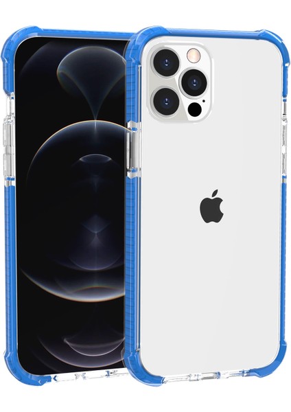 Şeffaf Akrilik Kalınlaşmış Dört Köşe, iPhone 13 Pro-Blue Için Şok Geçirmez Telefon Kasasını Temizleyin (Yurt Dışından) fırsatları