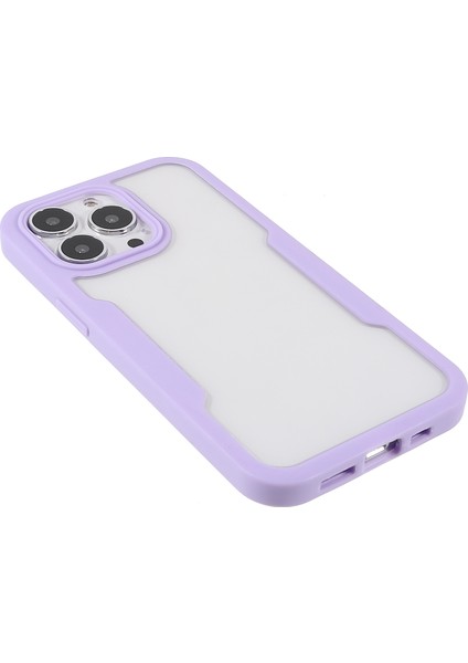 Iphone 13 Pro Telefon Kılıfı Için 360 Derece Tam Koruma Pet Screen Film+Akrilik+Tpu Kameralı Kamera Lens Koruması 6.1 Inç-Mor (Yurt Dışından) fırsatları