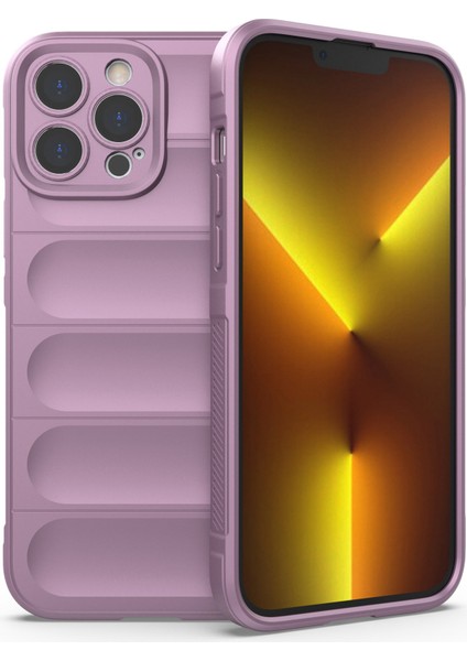 Iphone 13 Pro Max Telefon Kılıfı 6.7 Inç Şok Geçirmez Sağlam Kabuk Tpu Telefon Koruyucu Vaka-Işık Mor (Yurt Dışından)