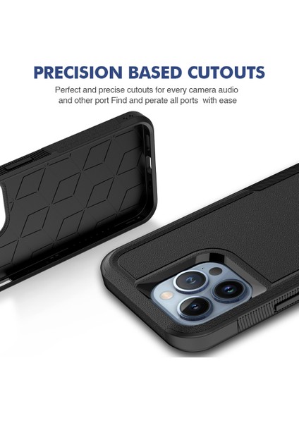 Iphone 13 Pro Telefon Kılıfı Için 6.1 Inç Anti-Dut Damla Koruması Sabit Pc+Yumuşak Tpu Çizgiye Karşı-Dark Yeşil (Yurt Dışından) fiyatları