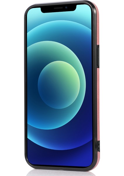 Iphone 13 Pro Telefon Kılıf Önleyici Önleyici Kart Kart Tutucular Pu Deri Kaplamalı Pc Tpu Hibrid Kabuk [dahili Manyetik Metal Sac] 6.1 Inç-Rose Gold (Yurt Dışından) fırsatları