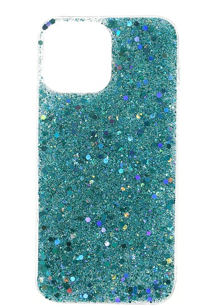 Flash Powder Pulins Iphone 13 Pro 6.1 Inç-Mavi Için Ince Işık Dayanıklı Akrilik+Tpu Telefon Kasası (Yurt Dışından)