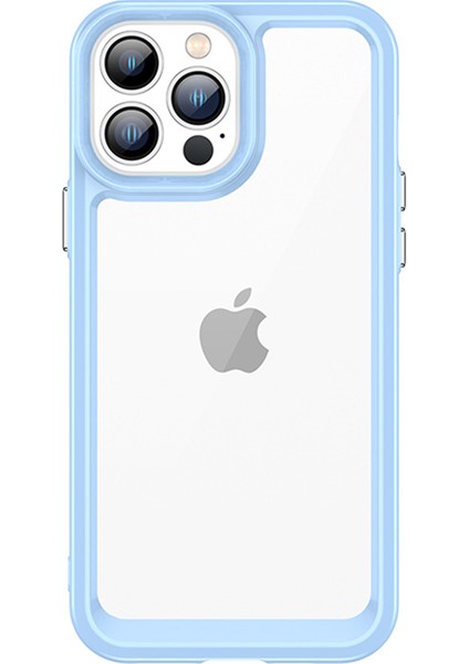 Iphone 13 Pro Max Telefon Kılıfı Için 6.7 Inç Şok Geçirmez Yumuşak Tpu+Sert Akrilik Kapak Telefon Kılıfı Bağımsız Pc Düğmeleri Mavisi (Yurt Dışından)