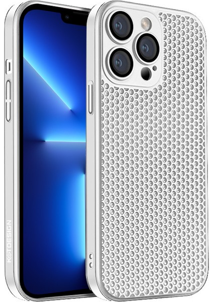 Iphone 13 Pro Max Telefon Kılıfı 6.7 Inç Sert Pc Telefon Kılıfı Isı Dispidasyonu Lens Film-Beyaz ile Geri Kapak (Yurt Dışından)