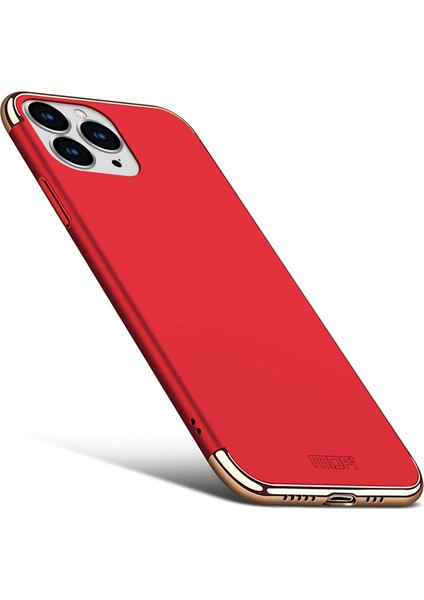 Iphone 13 Pro Max Telefon Kılıfı 6.7 Inç Arka Kapak Çıkarılabilir 3'ü 1 Arada Elektroplatasyon Sert Pc Koruyucu Kasa-Kırmızı (Yurt Dışından)