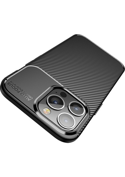 Şok Geçirmez Karbon Fiber Doku Tpu Iphone 13 Pro 6.1 Inç-Black Için (Yurt Dışından) modelleri