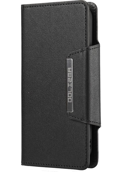 Iphone 13 Pro 6.1 Inç-Black Için Sıkıştırılabilir Iç Içeride Deri Cüzdan Telefon Kapak Kılıfı (Yurt Dışından)