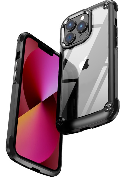 Iphone 13 Pro Max Telefon Kılıfı Kamera Koruma Telefon Kılıfı 6.7 Inç 3601 Derecelik Damla Dirençli Hibrid Telefon Kapağı Kasa-Siyah (Yurt Dışından) fiyatları