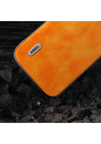 Iphone 13 Pro Max Telefon Kılıfı Için 6.7 Inç Bırakma Geçirmez Telefon Kılıfı Litchi Doku Pu Deri Kaplamalı Tpu Kapak-Orange (Yurt Dışından)