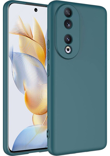 Huawei Honor 90 Kılıf Kadife Iç Yüzey Yumuşak Dokulu Kamera Korumalı Kapak (Mara)