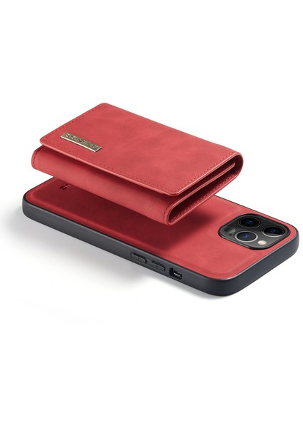 Iphone 13 Pro Telefon Kılıfı Için Kablosuz Şarj Deri Kaplamalı Tpu+Pc Mıknatıs Emilim Cüzdan Hibrit Kapak Kabuğu Kickstand 6.1 Inç-Kırmızı (Yurt Dışından) fırsatları