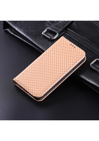 Iphone 13 Mini Telefon Kılıfı Için 5.4 Inç Izgara Dokusu Manyetik Otomatik Ahmed Telefon Kapağı Tam Koruma Pu Deri Cüzdan Bej (Yurt Dışından) fiyatları