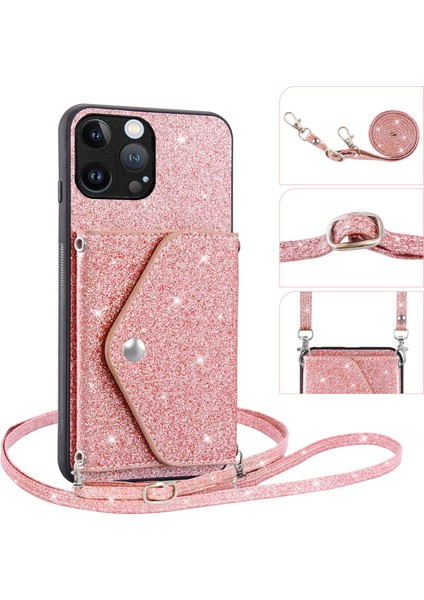 Iphone 13 Pro 6.1 Inç Anti-Fall Kickstand Pu Deri+Tpu Telefon Kapak Pembe (Yurt Dışından) fırsatları