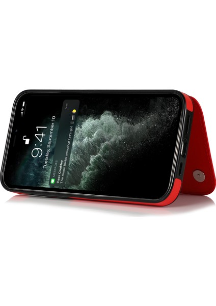 Iphone 13 Pro Telefon Kılıfı Pu Deri Kaplamalı Tpu Çift Manyetik Düğmeler Baskılı Çiçek Kickstand Card Tutucu Çırpma Dayanıklı 6.1 Inç-Kırmızı (Yurt Dışından) fiyatları