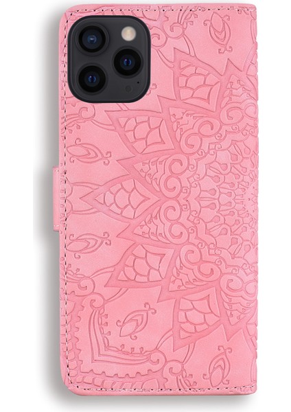 Iphone 13 Pro Telefon Kılıfı Için Çiçek Çiçek Çok Dönen Koruma Telefon Kabuk Cüzdan Standı Tasarım Deri Kılıf 6.1 Inç Pembe (Yurt Dışından) fırsatları
