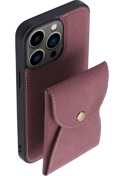 Iphone 13 Pro Telefon Kılıfı Çıkarılabilir 2 Arada Tasarım Kapağı Manyetik Dikey Açık Kart Deri Kaplamalı Pc+Tpu Koruyucu Kılıf 6.1 Inç-Kırmızı (Yurt Dışından) modelleri