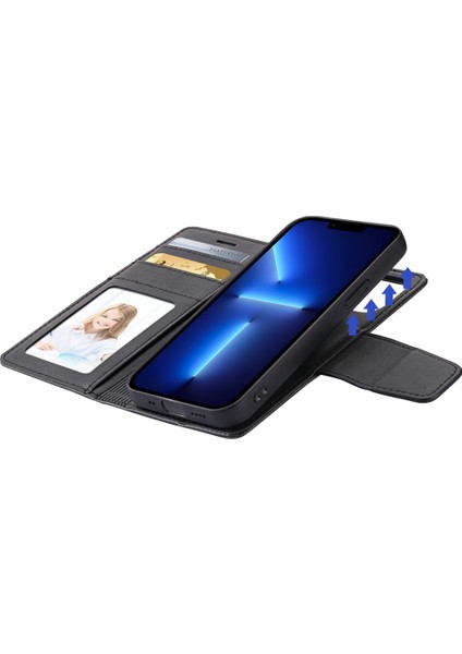 Iphone 13 Pro Telefon Kılıfı Için 6.1 Inç Pu Deri Manyetik Çıkarılabilir Stand Çıkarılabilir Flip Cüzdan Kılıf (Yurt Dışından) fırsatları