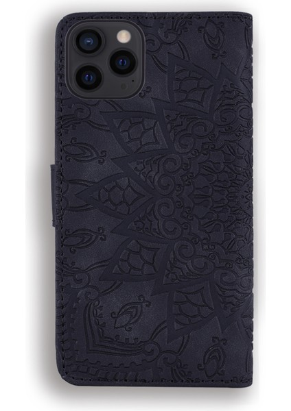Iphone 13 Pro Telefon Kılıfı Için Çiçek Çok Yolda Koruma Telefon Kabuk Cüzdan Tasarımı Tasarım Deri Kılıf 6.1 Inç-Black (Yurt Dışından) fırsatları