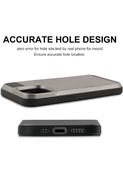 Anti Scratch Tpu+Pc Telefon Kapak Koruyucu Iphone 13 Pro 6.1 Inç-Black Için Slayt Kartı Tutucu (Yurt Dışından) fırsatları