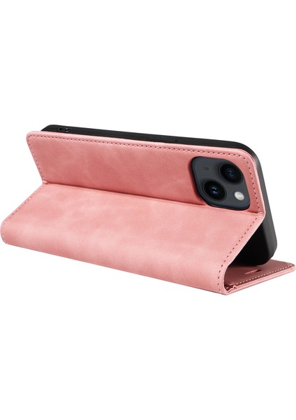 Iphone 13 Mini 5.4 Inç Cep Telefonu Kapağı Rfıd Engelleme Cüzdan Deri Stand Vaka-Pembe (Yurt Dışından) fırsatları