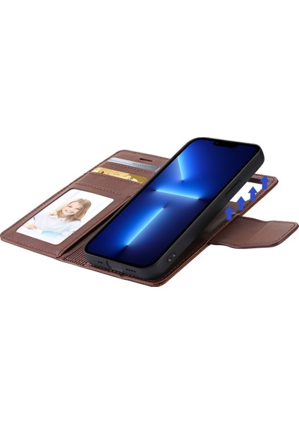Iphone 13 Pro Max Telefon Kılıfı 6.7 Inç Çıkarılabilir Cüzdan Folio Kılıfı Pu Deri Çıkarılabilir Iç Manyetik Tpu Kabuk Stand Telefon Kapak Kahverengi (Yurt Dışından) fırsatları