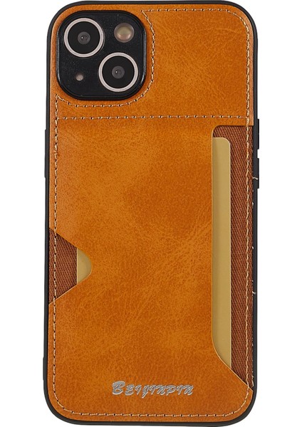 Iphone 13 Mini Telefon Kılıfı Için 5.4 Inç Önleyici Kartı Yuvası Pu Deri+Tpu+Pc Hassas Kesim Tasarımı Koruyucu Kapak-Khaki (Yurt Dışından) fiyatları