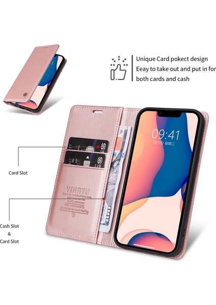 Iphone 13 Pro Max Telefon Kılıfı 6.7 Inç Yk- 001 Şok Geçirmez Pu Deri Deri Flip Cüzdan Kılıfı Güçlü Manyetik Otomatik Absorbed Stand Telefon Kapak Golü (Yurt Dışından) modelleri