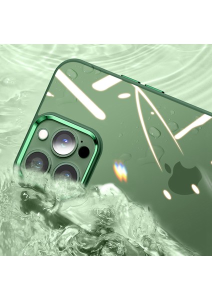 Iphone 13 Pro Telefon Kılıfı Için Slim 6.1 Inç Koruyucu Kapak Silikon+Metal Lensli Akrilik Anti-Fall Telefon Kabuğu Çerçeve Yeşil (Yurt Dışından) modelleri