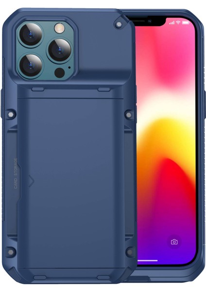 Iphone 13 Pro Max Telefon Kılıfı Için 6.7 Inç Hassas Kesim Tpu+Pc Tarafı Kart Yuvası Mavisi ile Kayma Tasarım Koruyucu Telefon Kılıfı (Yurt Dışından) fiyatları