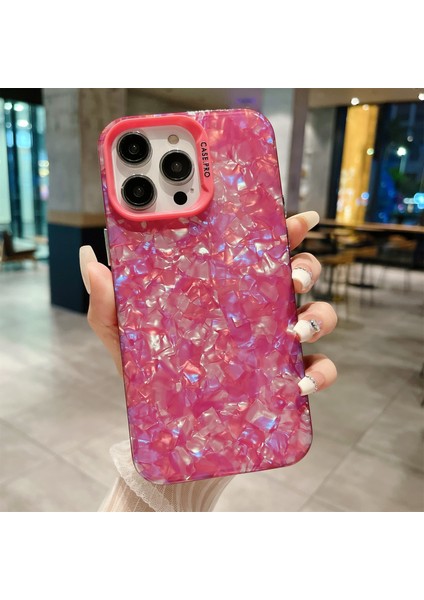 Iphone 13 Pro Telefon Kılıfı Şok Geçirmez Kılıf 6.1 Inç Kabuk Doku Akrilik Pc Kapak Anti-Fall Ince Telefon Koruyucu-Kırmızı (Yurt Dışından)