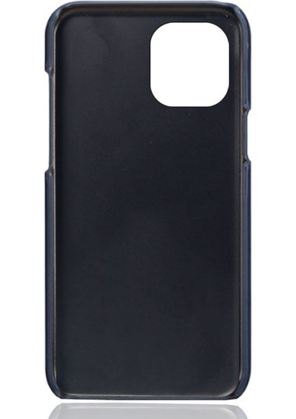 Iphone 13 Pro Telefon Kılıfı Deri Kaplamalı Pc 6.1 Inç Çift Kart Yuvaları Ultra Ince Koruyucu Kabuk Mavisi (Yurt Dışından) fırsatları