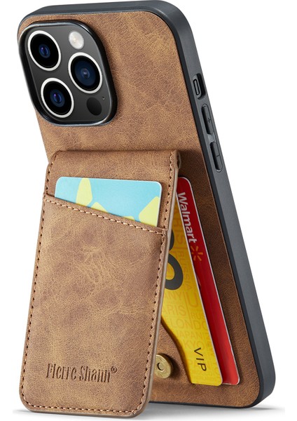 Iphone 13 Pro Max Telefon Kılıfı Tutucu Için Telefon Kickstand Case Rfıd Blowantock Pu Deri+Tpu Kapak-Kahverengi (Yurt Dışından) fırsatları