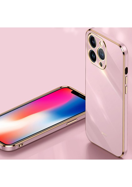 Iphone 13 Pro Telefon Kılıfı 6.1 Inç Çizgiye Döküm Anti-Damla Koşullu Hassas Kesme Kılıfı Elektrapan Altın Kenar Yumuşak Tpu Kabuk-Beyaz (Yurt Dışından) modelleri
