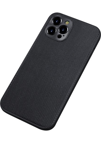 Iphone 13 Pro 6.1 Inç-Siyah Için Çizik Koruyucu Koruyucu 3D Naylon+Pc+Tpu Hibrid Telefon Kapak Kılıfı (Yurt Dışından)