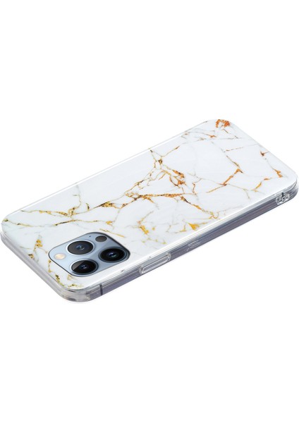 Iphone 13 Pro Max Telefon Korumu Koruyucu Telefon Kılıfı 6.7 Inç Mermer Desen Imd Esnek Tpu Geri Kapak-Beyaz (Yurt Dışından) fiyatları