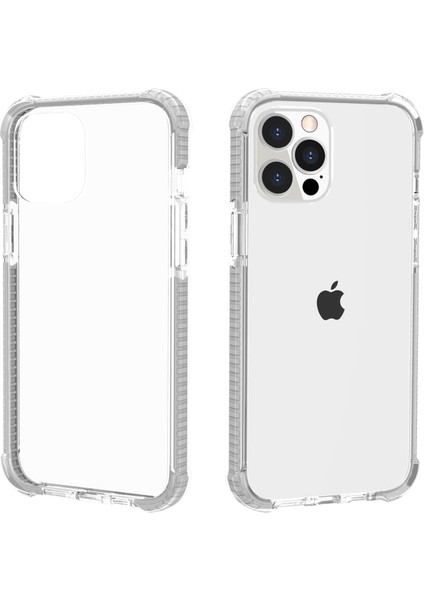 Şeffaf Akrilik Kalınlaşmış Dört Köşe, iPhone 13 Pro 6.1 Inç-Beyaz Için Şok Geçirmez Telefon Kasasını Temizleyin (Yurt Dışından)