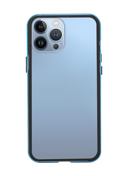 Iphone 13 Pro Telefon Kılıfı 6.1 Inç Metal Tampon+Çift Sandalı Temperli Cam Anti-Peep Manyetik Koruyucu Kapak Mavisi (Yurt Dışından) fiyatları