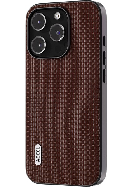 Iphone 13 Pro Max Telefon Kılıfı Koruyucu Kabuk Cowhide Deri Kaplamalı Pc+Tpu Lüks Dokulu Telefon Case-Coffee (Yurt Dışından) fiyatları