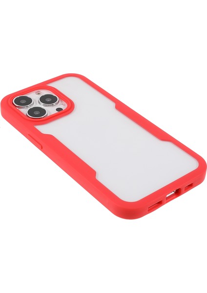 Iphone 13 Pro Telefon Kılıfı Için 360 Derece Tam Koruma Pet Ekranı Filmi+Akrilik+Tpu Kameralı Kamera Lens Koruması 6.1 Inç-Kırmızı (Yurt Dışından) fırsatları