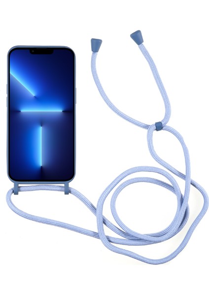 Iphone 13 Pro Max Telefon Kılıfı Sıvı Silikon Kılıf 6.7 Inç Kart Yuvası Strap-Blue ile Koruyucu Telefon Kapağı (Yurt Dışından) fiyatları
