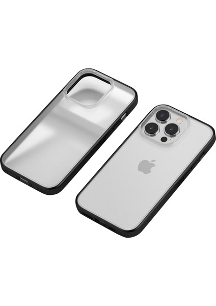 Iphone 13 Pro Max Telefon Kılıfı Tpu+Pc Bırak Koruma Yarı Yolcu Mat Telefon Kapak Translucent (Yurt Dışından)
