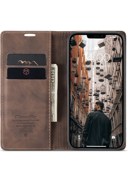 IPhone 13 Pro 6.1 Inç Kavura Stand Standlı Şok Geçirmez Pu Deri Cüzdan Kılıfı (Yurt Dışından) modelleri