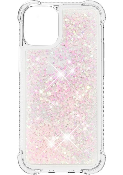 Iphone 13 Pro 6.1 Inç-Silver Pembesi Için Glitter Bling Sıvı Işıltı Moda Akış Çekme ve Tpu Kılıfı (Yurt Dışından) fiyatları