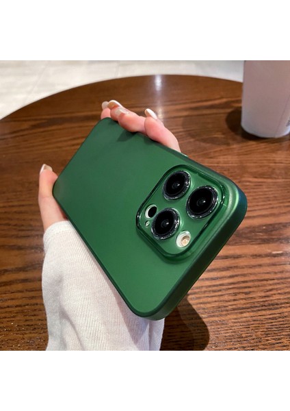 Iphone 13 Pro 6.1 Inç Şok Geçirmez Kapak Hassas Kesim Mat Tpu Vaka Yeşili Için Ince Telefon Kasası (Yurt Dışından)
