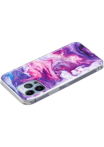 Iphone 13 Pro Max Telefon Korumu Koruyucu Telefon Kılıfı 6.7 Inç Mermer Desen Imd Esnek Tpu Geri Kapak Kırmızısı (Yurt Dışından) fiyatları